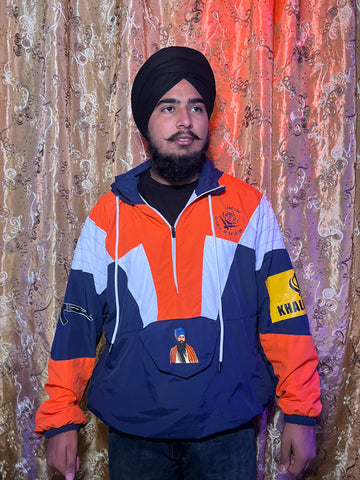 Khalistan Windbreaker Wrinkle Nylon