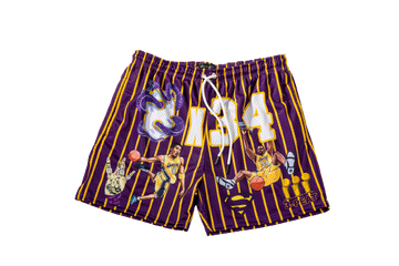 Three-Peat Lakers Mesh Shorts